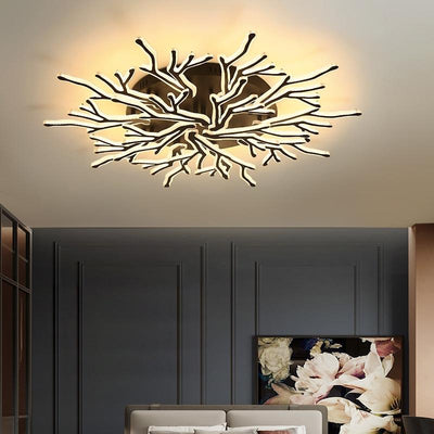 Modern Black Tree Acrylic Chandelier for living room