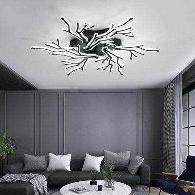 Modern Black Tree Acrylic Chandelier for living room