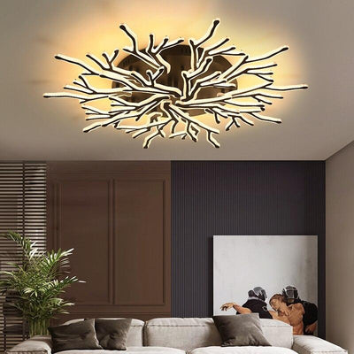 Modern Black Tree Acrylic Chandelier for living room