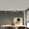 SUNSHINE Gold Black LED Pendant Light for Living room