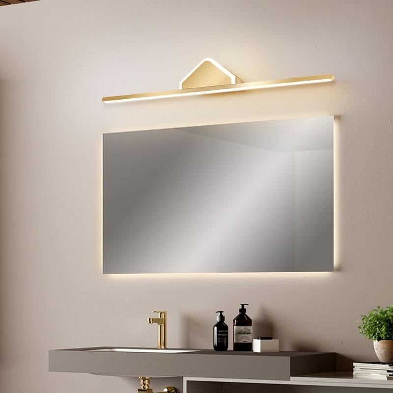 Modern Gold finished front Mirror lights LED