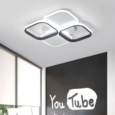 White/Black Lustre Modern LED Ceiling Chandeliers Lighting for home