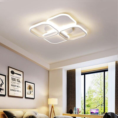 White/Black Lustre Modern LED Ceiling Chandeliers Lighting for home