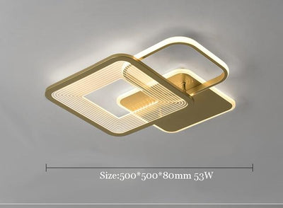 Gold Modern LED Ceiling Lighting fixtures