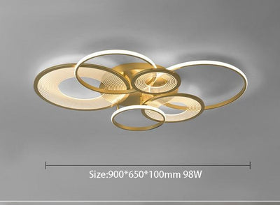 Gold Modern LED Ceiling Lighting fixtures