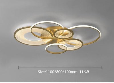 Gold Modern LED Ceiling Lighting fixtures