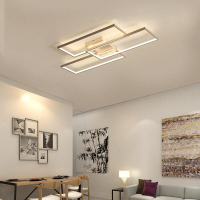 Modern LED square circle creative ceiling lamp for home