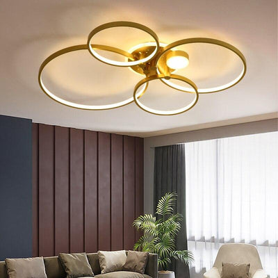 Round circle rings LED Ceiling lights for living room Bedroom