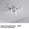 Aluminum Chrome Lustre 110V 220V Modern LED Ceiling Lamp