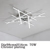 Aluminum Chrome Lustre 110V 220V Modern LED Ceiling Lamp