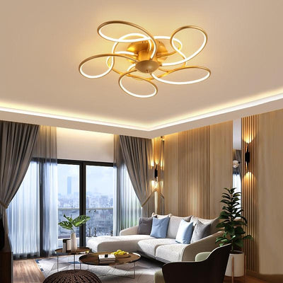 Gold Black LED Interstellar Ceiling Lights