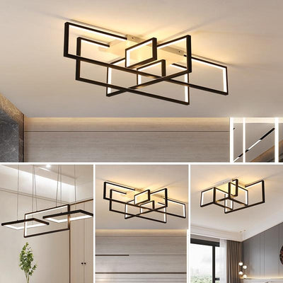 Modern  Living study room home deco Aluminum led lustre ceiling lamp