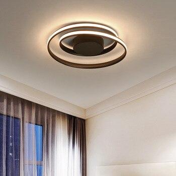 Black white round Circle Modern LED Ceiling Lamp