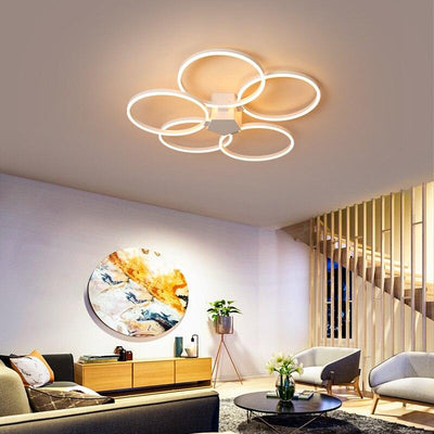 Inter-rings Modern LED chandelier Lighting