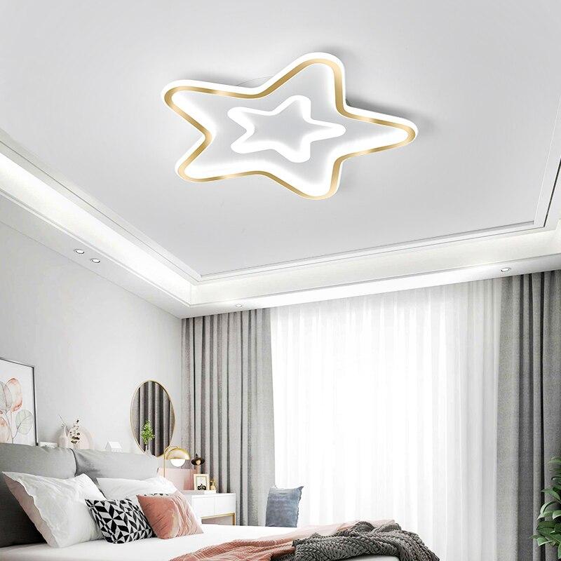 Children bedroom star LED ceiling lamp