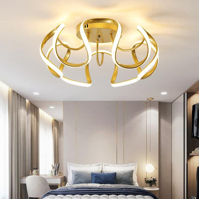 Home decor  Aluminum Wave LED ceiling lamp