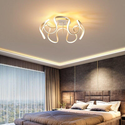 Home decor  Aluminum Wave LED ceiling lamp