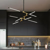 Gold finished Modern Led Chandelier for living room Fixture