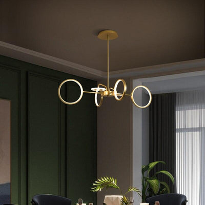 Gold chandelier planet Lighting for home