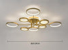 Gold chandelier planet Lighting for home