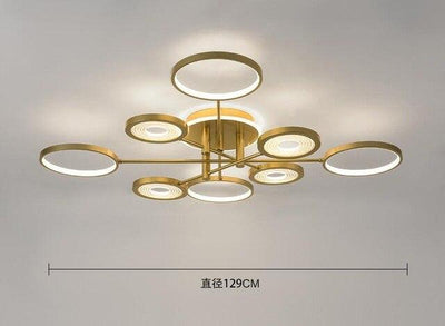 Gold chandelier planet Lighting for home