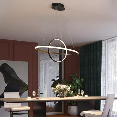 Modern Aluminum Lustre Hanging cord Pendant Lamp for Kitchen Office Living room