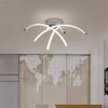 Modern home deco chrome plated led lustre ceiling lamp fixtures