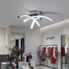 Modern home deco chrome plated led lustre ceiling lamp fixtures