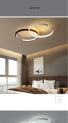 Crossed Circular Ceiling Light Fixtures