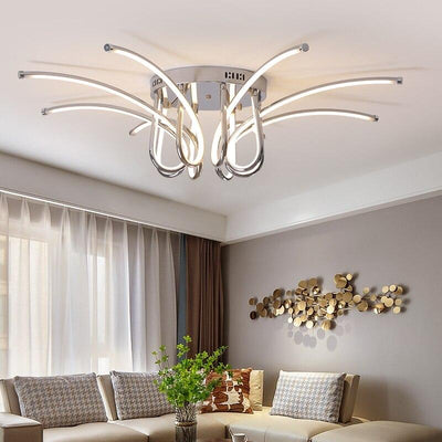 Aluminum Plated Gold/Chrome Ceiling lamp