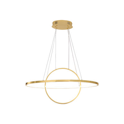 Chrome/Gold Plated Modern LED Simple Hanging Chandeliers Fixtures