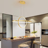 Chrome/Gold Plated Modern LED Simple Hanging Chandeliers Fixtures