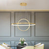 Chrome/Gold Plated Modern LED Simple Hanging Chandeliers Fixtures