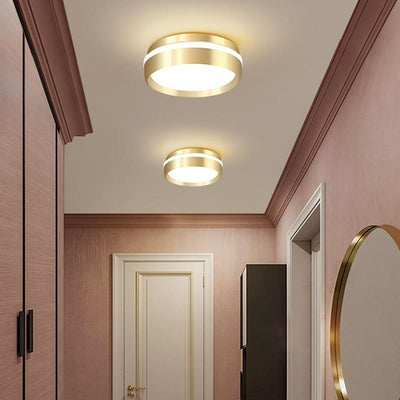 Entrance Gold finished LED Ceiling Lamp for home