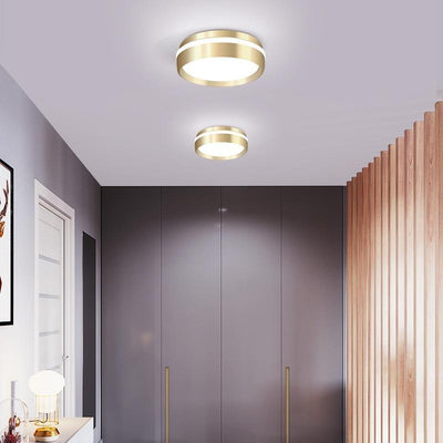 Entrance Gold finished LED Ceiling Lamp for home