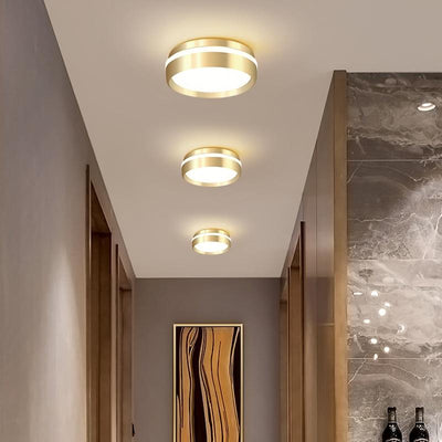 Entrance Gold finished LED Ceiling Lamp for home