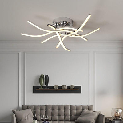 Chrome Gold Lustre led Modern Chandelier for home