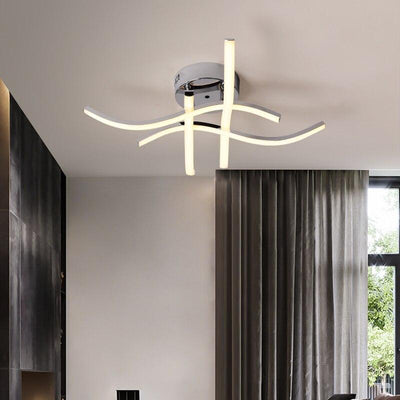 Chrome Gold Lustre led Modern Chandelier for home