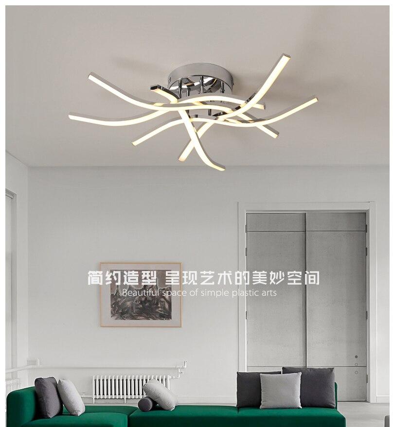 Chrome Gold Lustre led Modern Chandelier for home