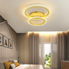 Inter-Circular Gold Chrome Ceiling Light Fixture