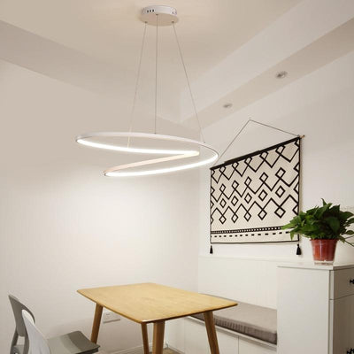 Matte Black/White 90-260V hanging Lustre Light Fixtures