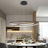 Matte Black/White 90-260V hanging Lustre Light Fixtures