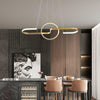 Gold/Black finished Modern LED Lustre Hanging cord Pendant Lamp