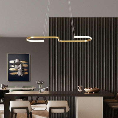 Gold/Black finished Modern LED Lustre Hanging cord Pendant Lamp