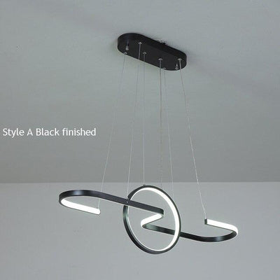 Gold/Black finished Modern LED Lustre Hanging cord Pendant Lamp