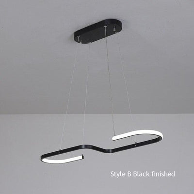 Gold/Black finished Modern LED Lustre Hanging cord Pendant Lamp