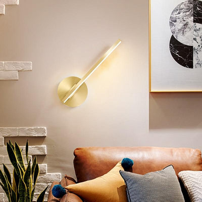 Gold finished Modern Wall Lamp