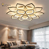 White LED Lotus Chandelier Lamp Fixtures