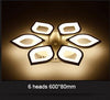 White LED Lotus Chandelier Lamp Fixtures