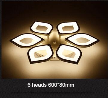 White LED Lotus Chandelier Lamp Fixtures